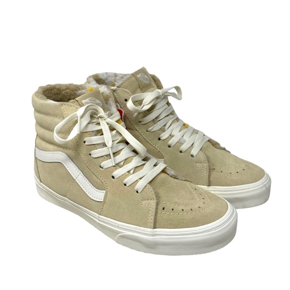 VANS Sk8-Hi Cozy Hug Biscotti Shoes Suede Sneakers Casual Women Size VN0A7Q5NBVV - Picture 3 of 11